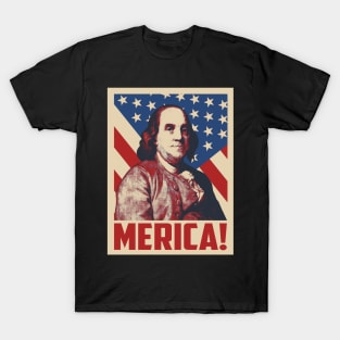 Benjamin Franklin Pop Art Style T-Shirt